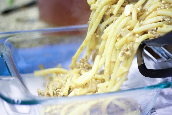 Pastitsio recipe mixture | Greek Pastitsio recipe