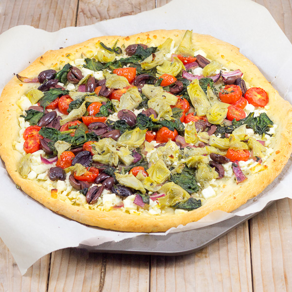 Homemade Greek Pizza
