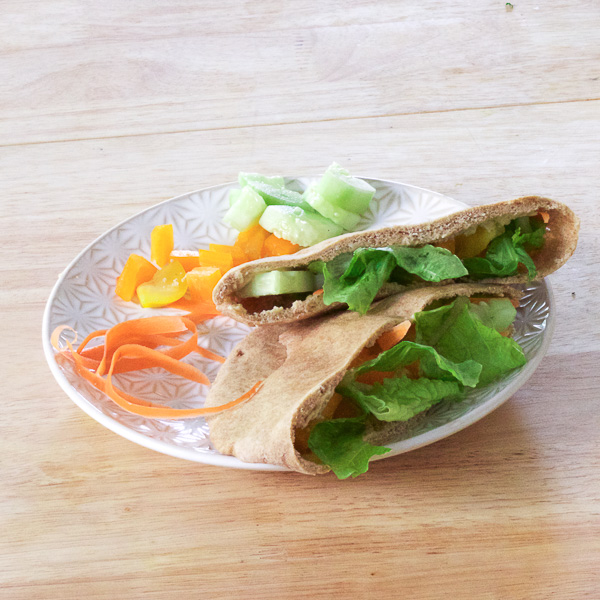 Pita Stuffed With Veggies
