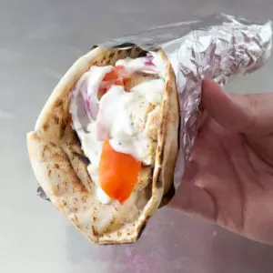 Greek Chicken Gyro | Simple, healthy, and delicious! The perfect Mediterranean diet friendly meal