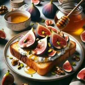 Fig and Honey Toast A Divine Snack